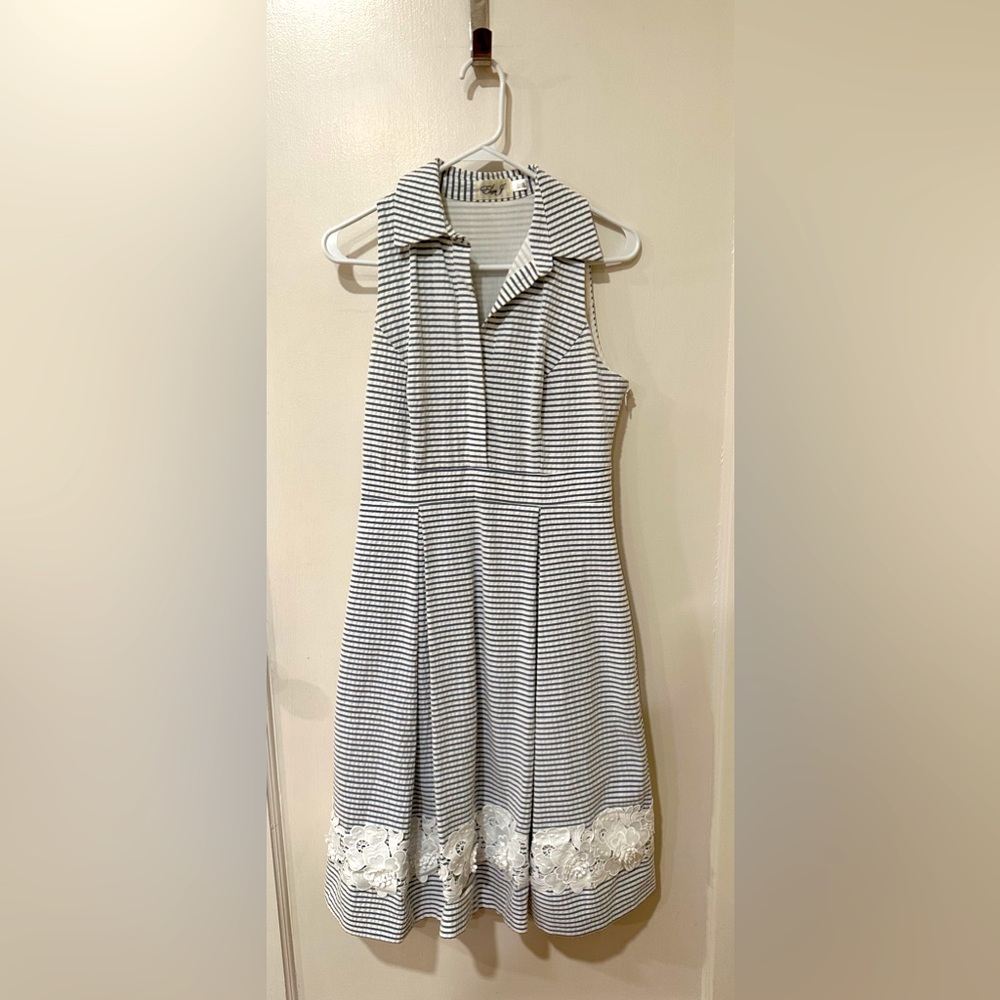 Eliza J Seersucker Dress Size 4